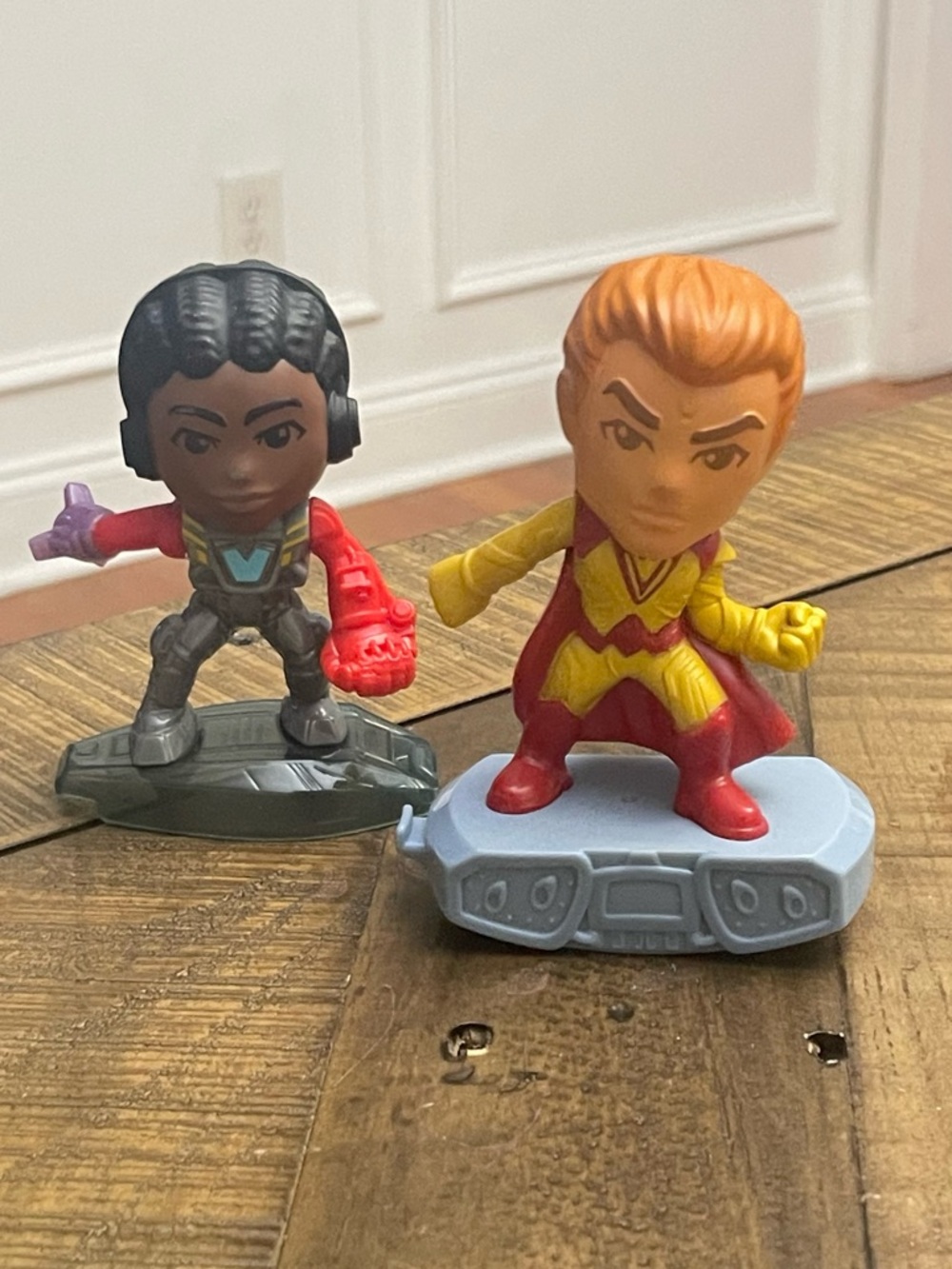 2023 McDonald Happy Meal set featuring characters from Marvel-guardian & panther